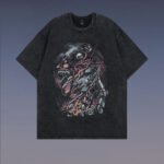 Fashion Vintage Print Short Sleeves